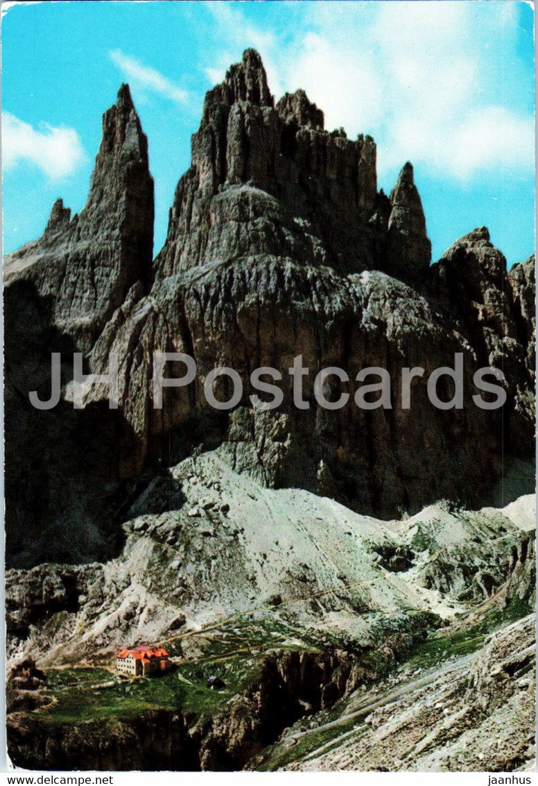Rifugi Vaiolet - Torri dei Vajolet - Dolomiti - 2751 - 1988 - Italy - used - JH Postcards