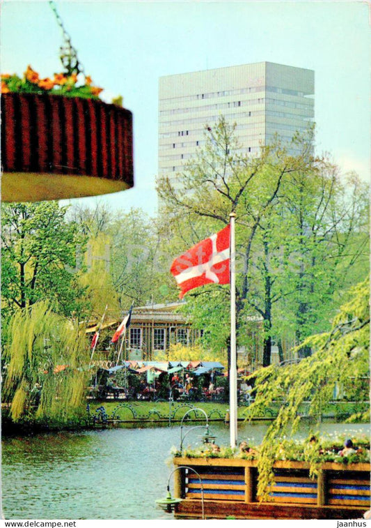 Copenhagen - Kobenhavn - Royal hotel as seen from the Tivoli Gardens - 72 - Denmark - unused - JH Postcards