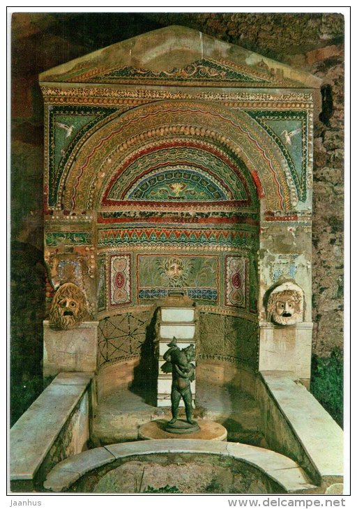 Casa della Fontana Grande - House of the Large Fountain - ruins - Pompei - Campania - 6181 - Italia - Italy - unused - JH Postcards