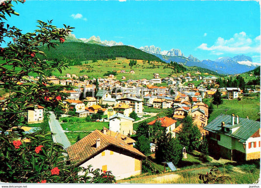 Moena 1200 m - Dolomiti - Val di Fassa - Il Catinaccio - 1983 - Italy - used - JH Postcards