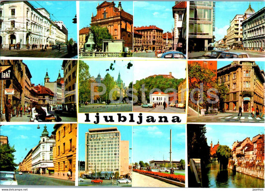 Ljubljana - multiview - 1972 - Yugoslavia - Slovenia - used - JH Postcards