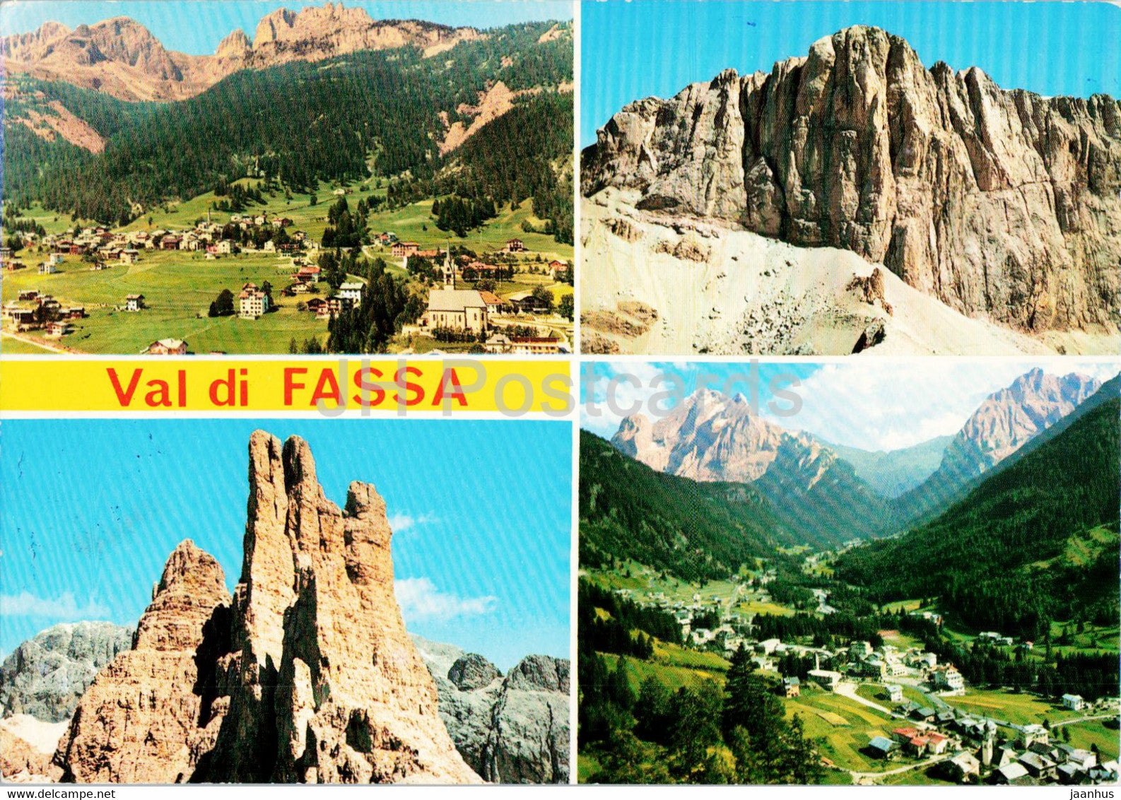 Vigo di Fassa - Marmolada - Torri del Vajolet - Canazei - Italy - used - JH Postcards