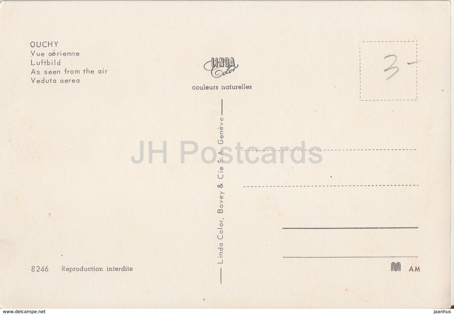 Ouchy - vue aerienne - passenger boat - ship - 8246 - Switzerland - unused