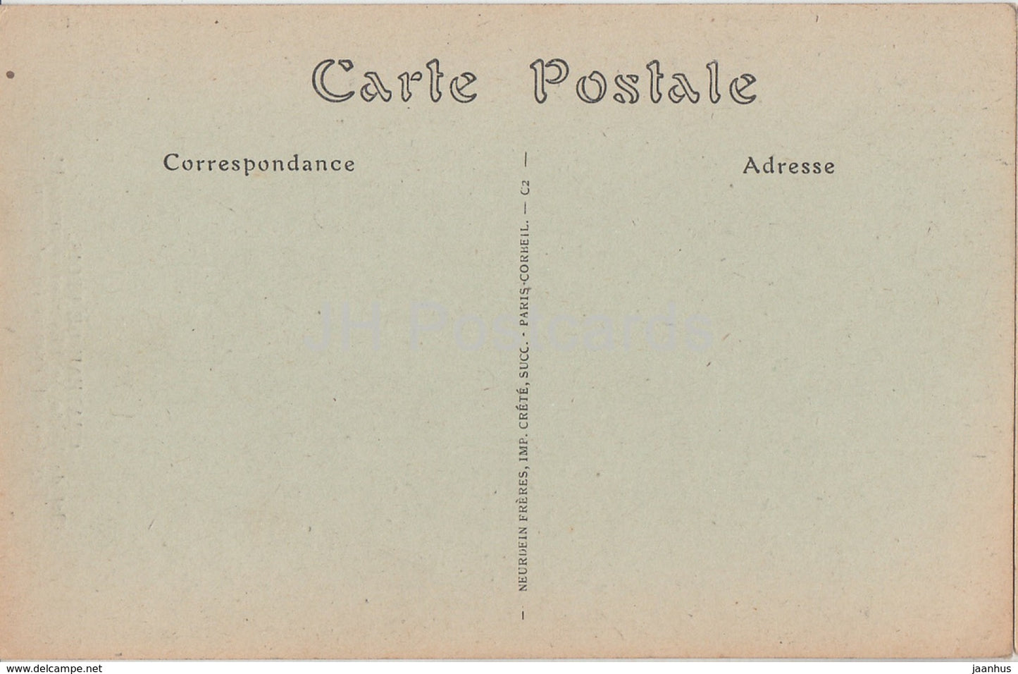 Chateau de Blois - Clef de Voute de l'Escalier Francois Ier - castle - 382 - old postcard - France - unused