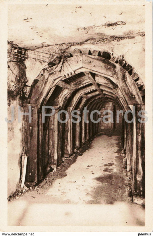 Fort de Vaux - Partie le galerie centrale consolidee par les allemands - military - old postcard - France - unused - JH Postcards