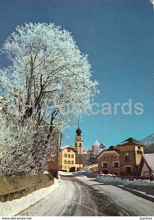 Rauhreif - Madulain - Switzerland - used - JH Postcards