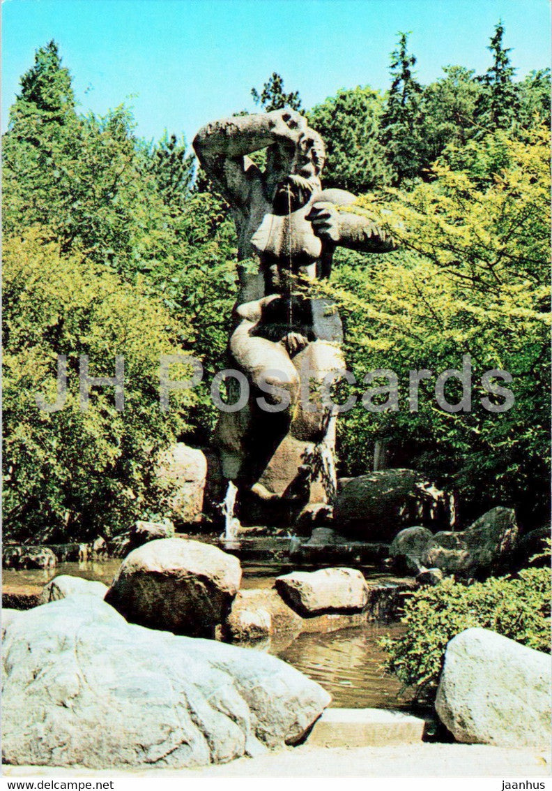 Naestved - Sand Troll - Standtrolden - sculpture by Arne Bang - 1968 - Denmark - used - JH Postcards