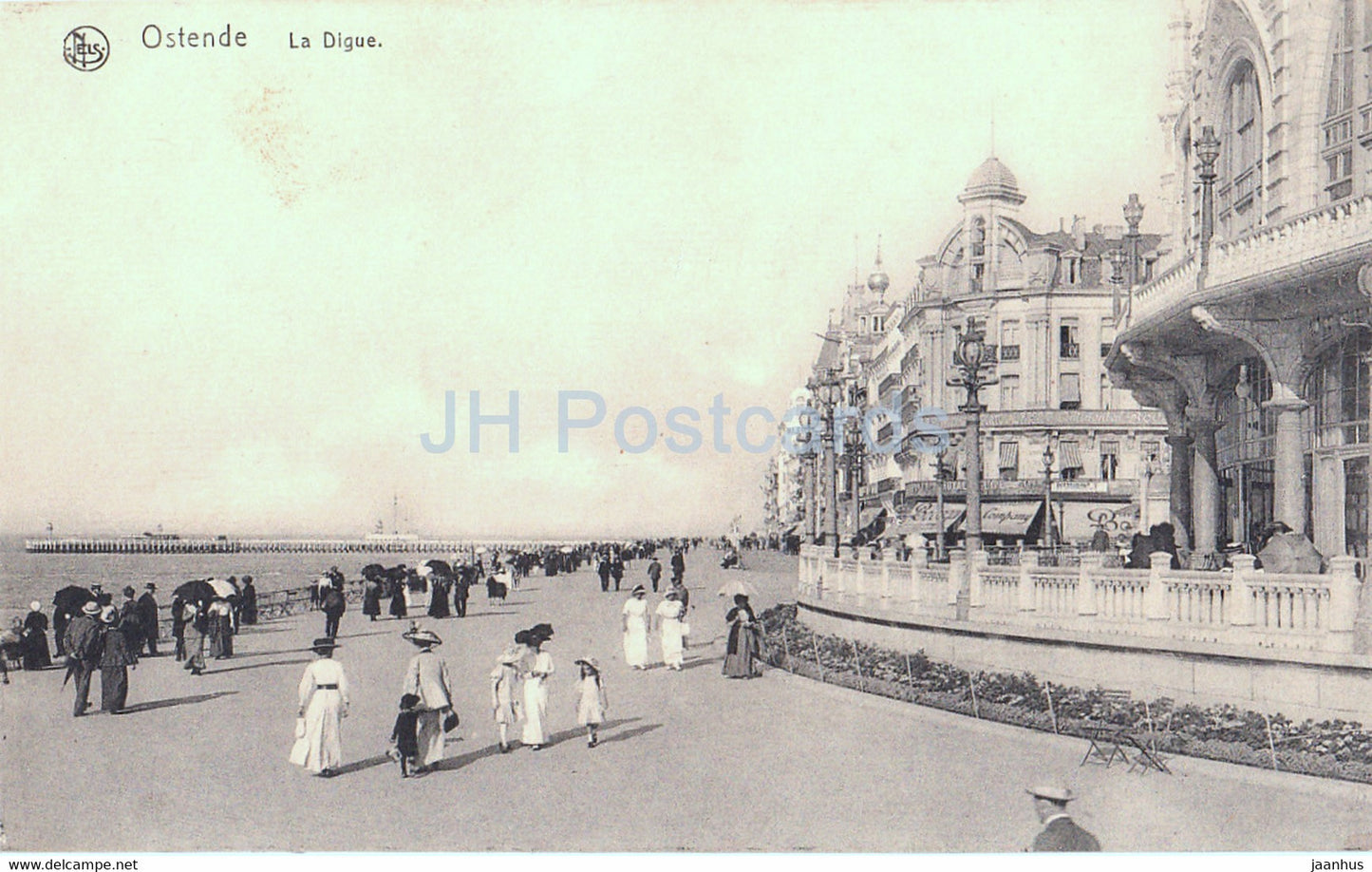 Ostende - Oostende - La Digue - old postcard - Belgium - unused - JH Postcards