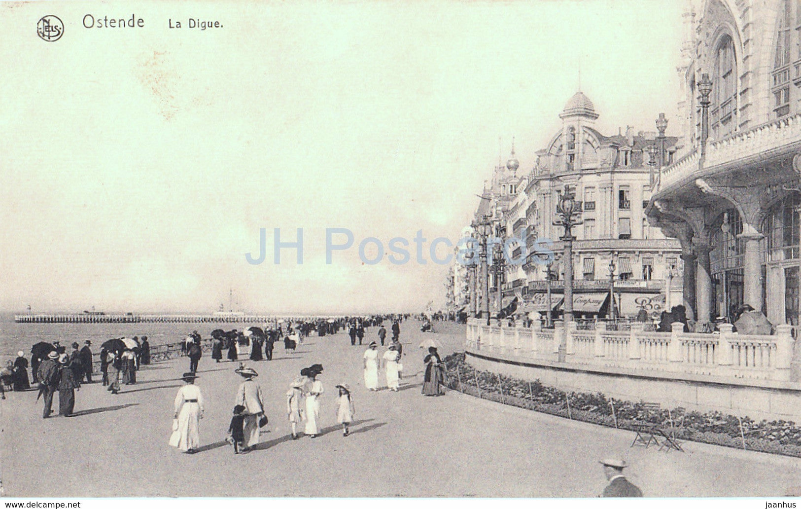 Ostende - Oostende - La Digue - old postcard - Belgium - unused - JH Postcards