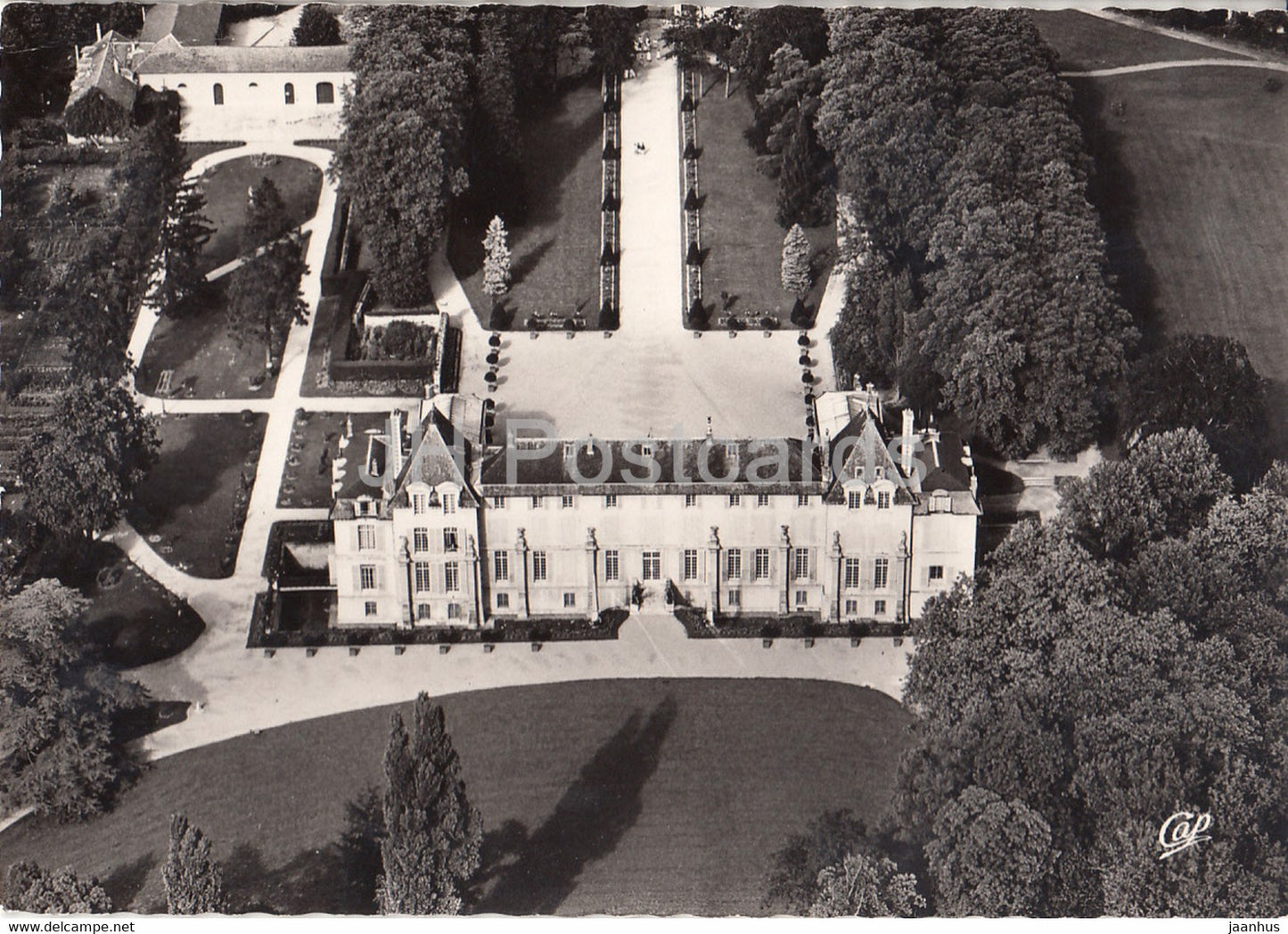 Chateau de Malmaison - Facade Meridionale - Vue Aerienne - castle - France - unused - JH Postcards