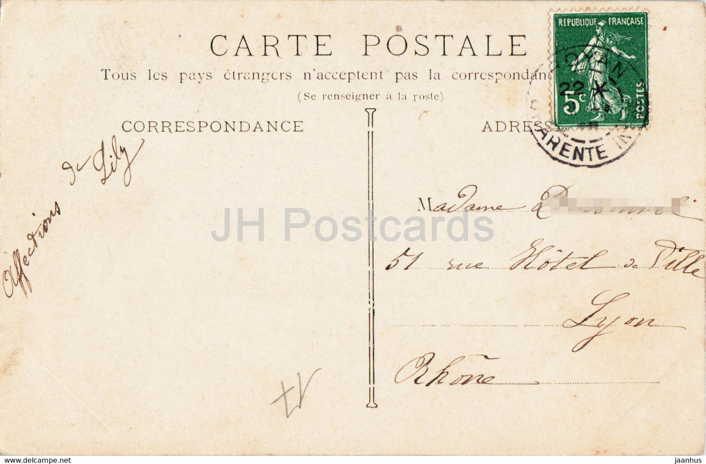 Pontaillac - La Cote - 32 - alte Postkarte - Frankreich - gebraucht