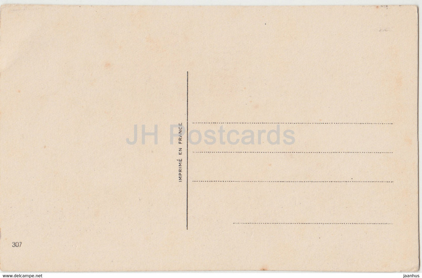 Geburtstagsgrußkarte – Bonne et Heureuse Fete – Blumen in einem Korb 307 Illustration – alte Postkarte – Frankreich – unbenutzt