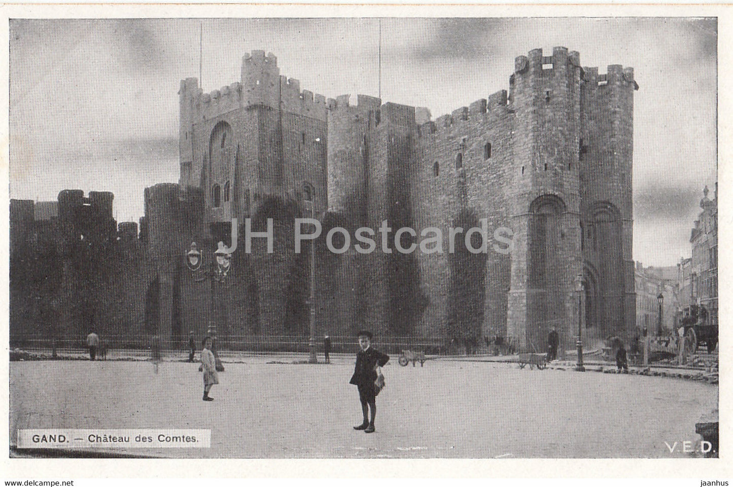Gand - Gent - Chateau des Comtes - castle - old postcard - Belgium - unused - JH Postcards
