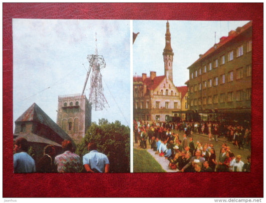 Niguliste church - Old Town - Tallinn - 1972 - Estonia USSR - unused - JH Postcards