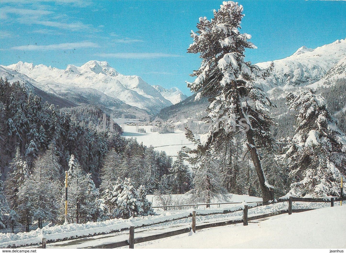 St Moritz - Suvretta - Champfer - Silvaplana - Piz da la Margna - 1985 - Switzerland - used - JH Postcards