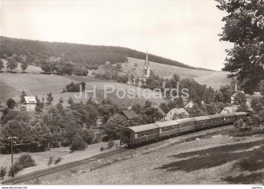 Rechenberg Bienenmuhle - Erzgebirge - train - railway - Germany DDR - unused - JH Postcards