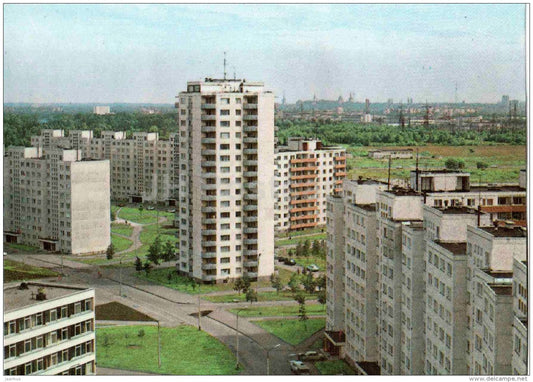 the new housing development of Väike-Õismäe - Tallinn - 1985 - Estonia USSR - unused - JH Postcards