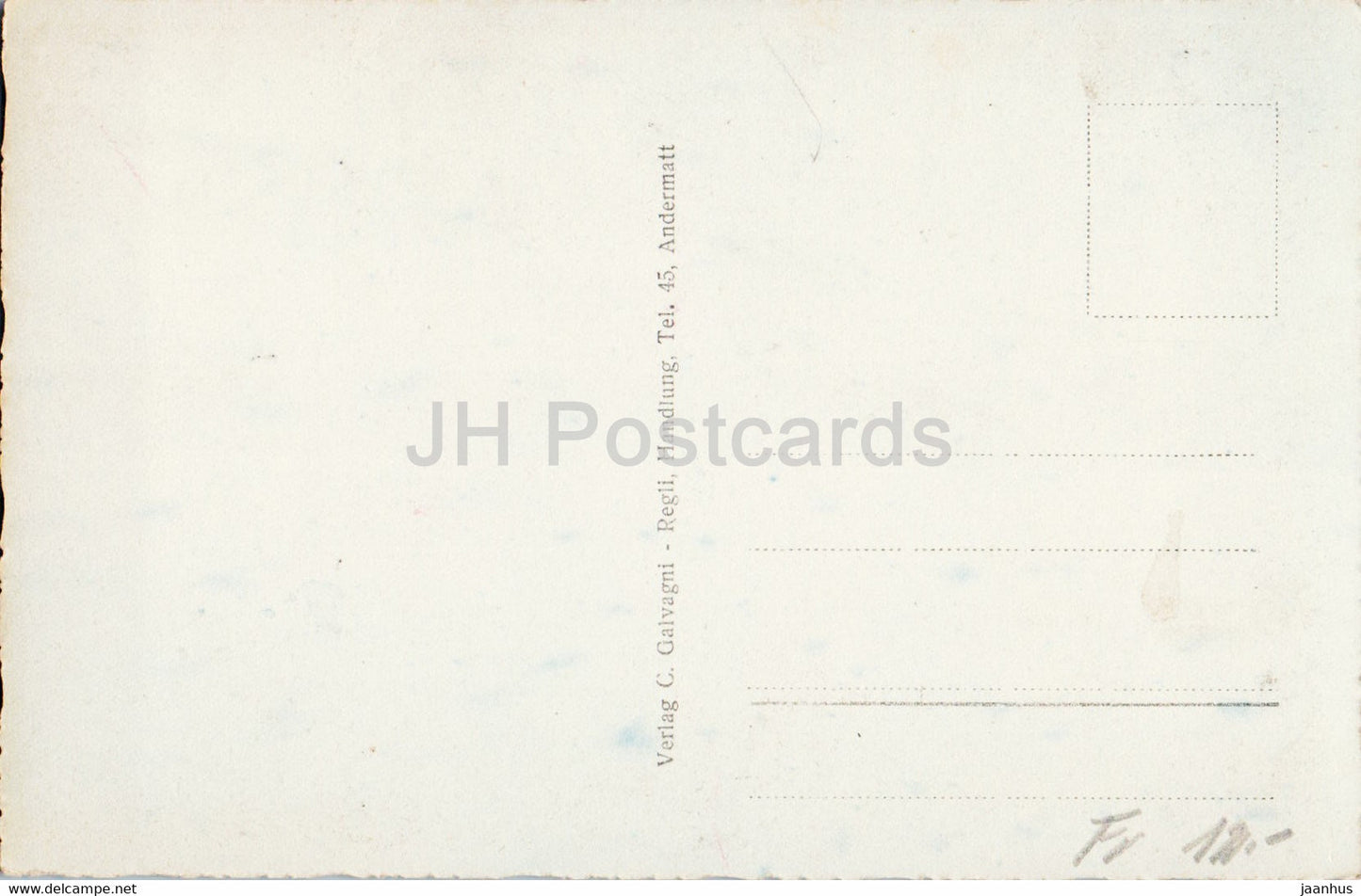 Andermatt 1444 m - 6246 - carte postale ancienne - Suisse - inutilisée