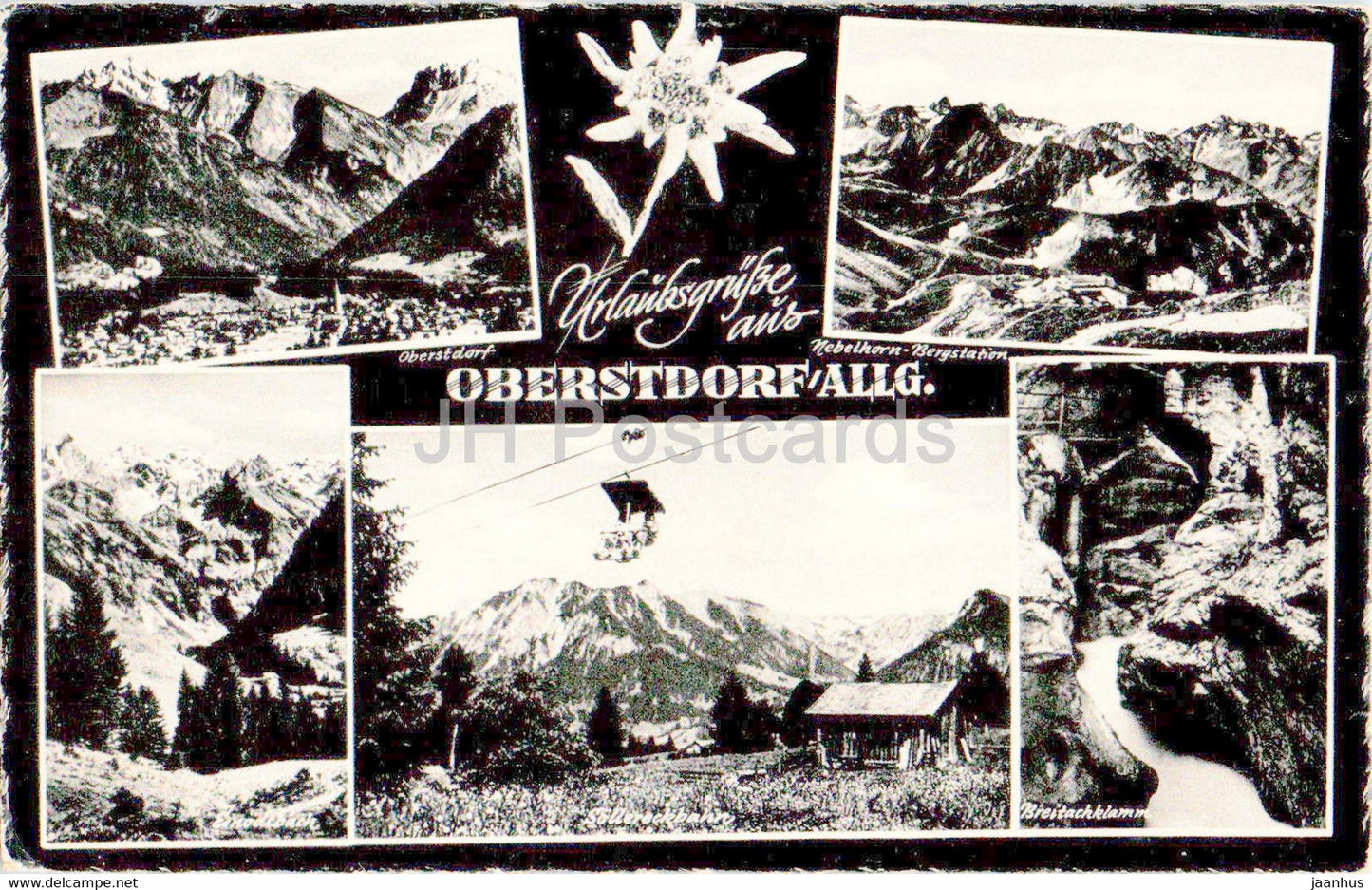 Urlaubsgrusse aus Oberstdorf - old postcard - 1964 - Germany - used - JH Postcards