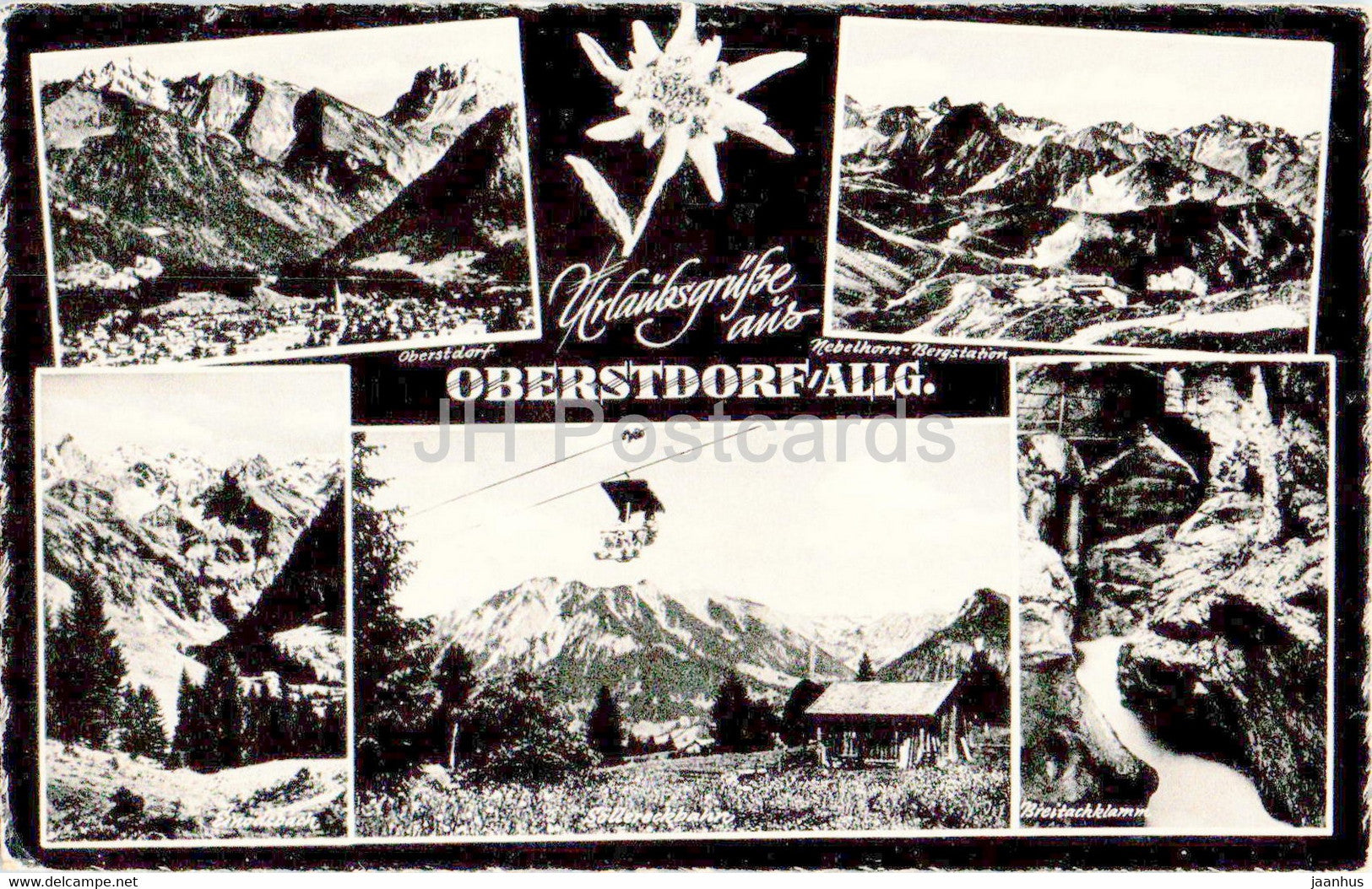 Urlaubsgrusse aus Oberstdorf - old postcard - 1964 - Germany - used - JH Postcards