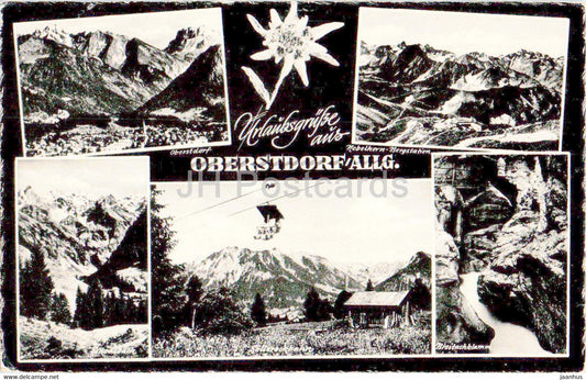 Urlaubsgrusse aus Oberstdorf - old postcard - 1964 - Germany - used - JH Postcards