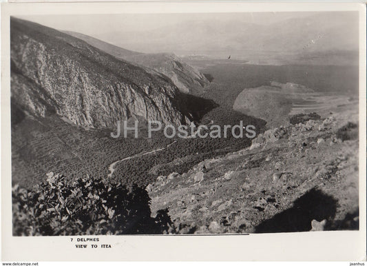 Delphes - Delphi - view to Itea - Greece - unused - JH Postcards