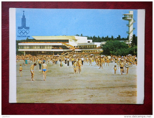 Pirita Beach House - beach - Olympic games  1980 - Tallinn - 1980 - Estonia USSR - unused - JH Postcards