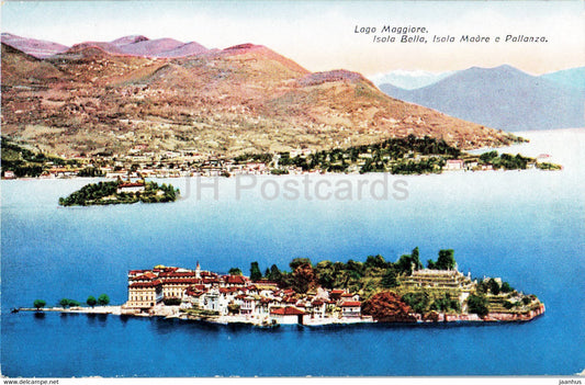 Lago Maggiore - Isola Bella - Isola Madre e Pallanza - 207 - old postcard - Italy - unused - JH Postcards