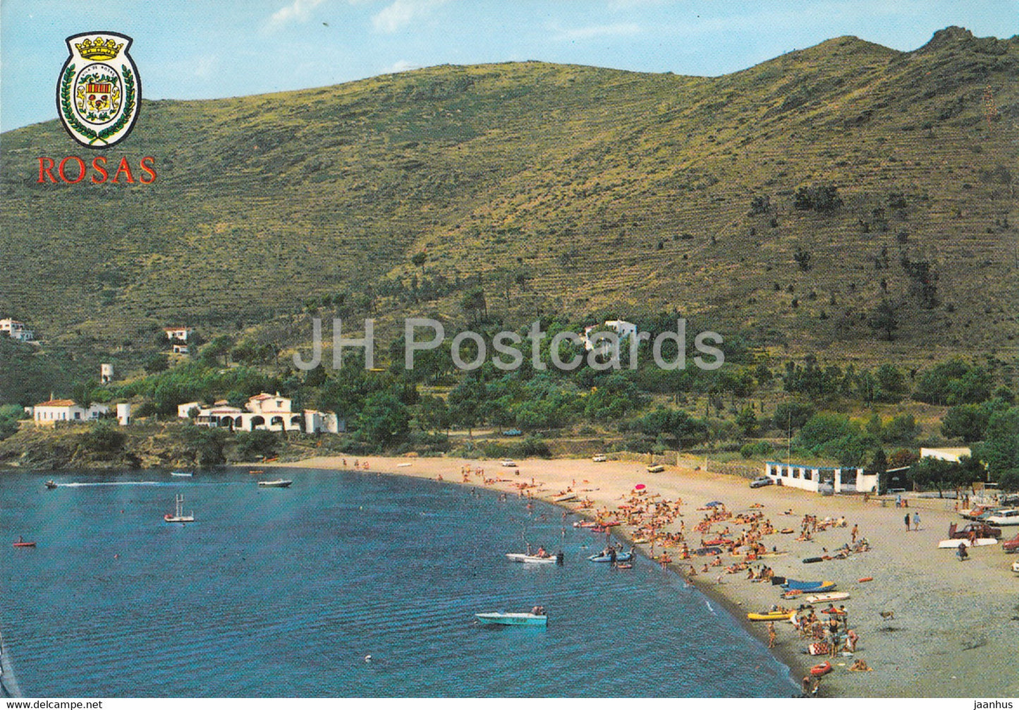 Rosas - Costa Brava - Playa de Cala Montjoy - beach - 150 - 1978 - Spain - used - JH Postcards
