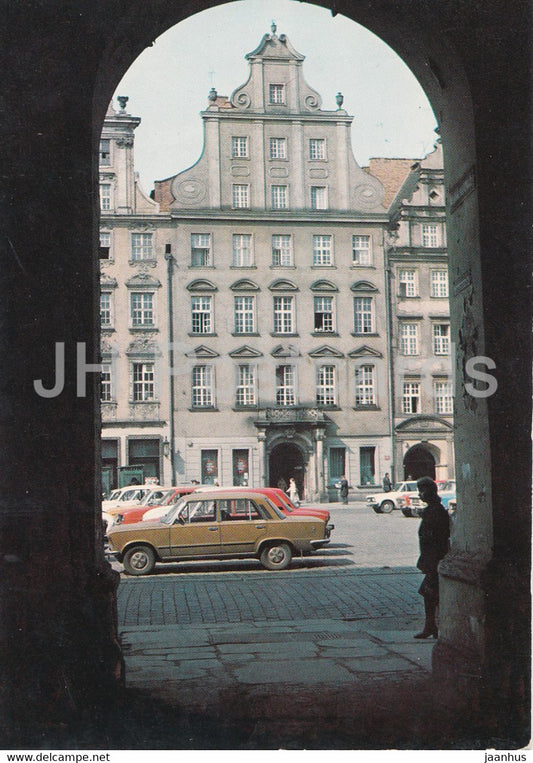 Wroclaw - Part of the Market Square - car Zhiguli - Poland - unused - JH Postcards