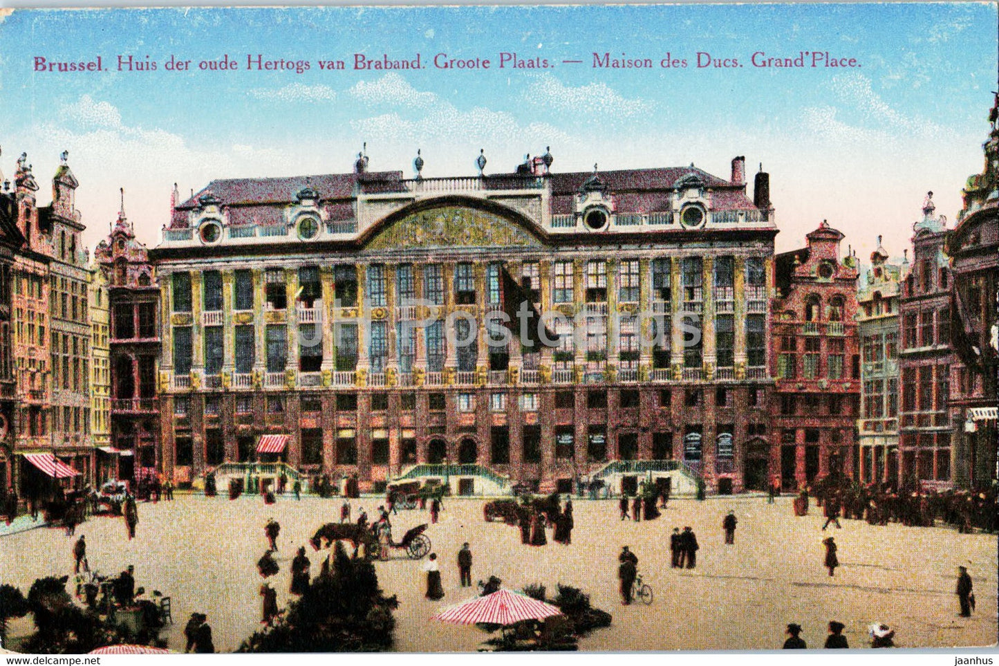 Bruxelles - Brussels - Huis der oude Hertsogs van Braband - Groote Plaats - old postcard - 1918 - Belgium - used - JH Postcards
