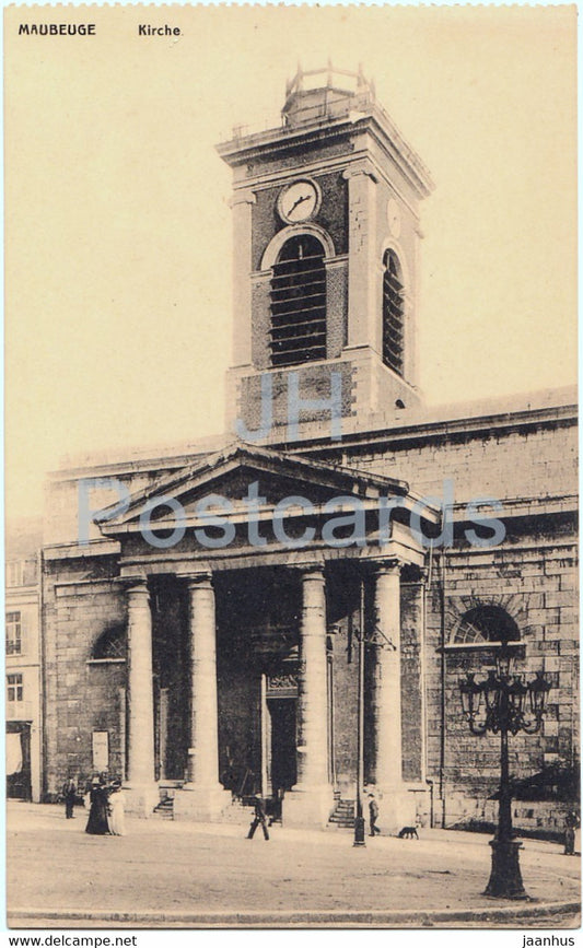 Maubeuge - Kirche - church - old postcard - France - unused - JH Postcards