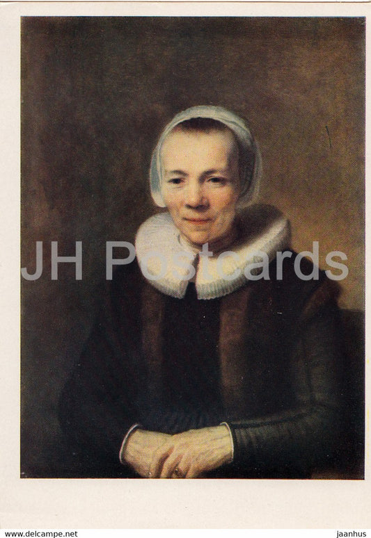 painting by Rembrandt - Portrait of Baartgen Martens Doomer - Dutch art - 1964 - Russia USSR - unused - JH Postcards