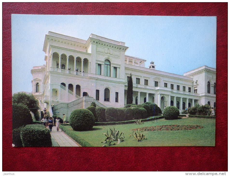 Grand Livadia Palace - general view - Livadiya - Crimea - 1976 - Ukraine USSR - unused - JH Postcards