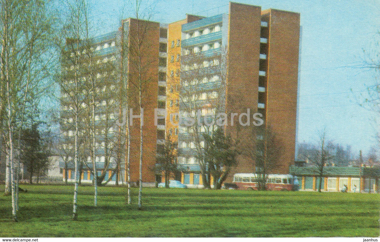 Tartu - a new student hostel - 1974 - Estonia USSR - unused - JH Postcards