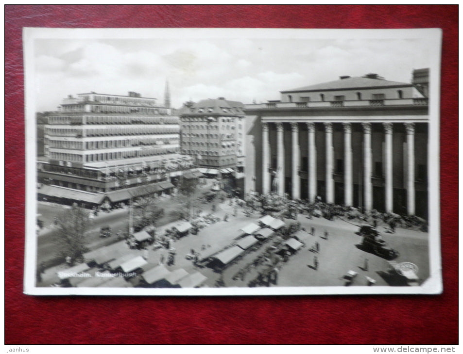 Konserthuset - concert Hall - Stockholm - 11753 - sent from Stockholm to Estonia - 1937 - Sweden - used - JH Postcards