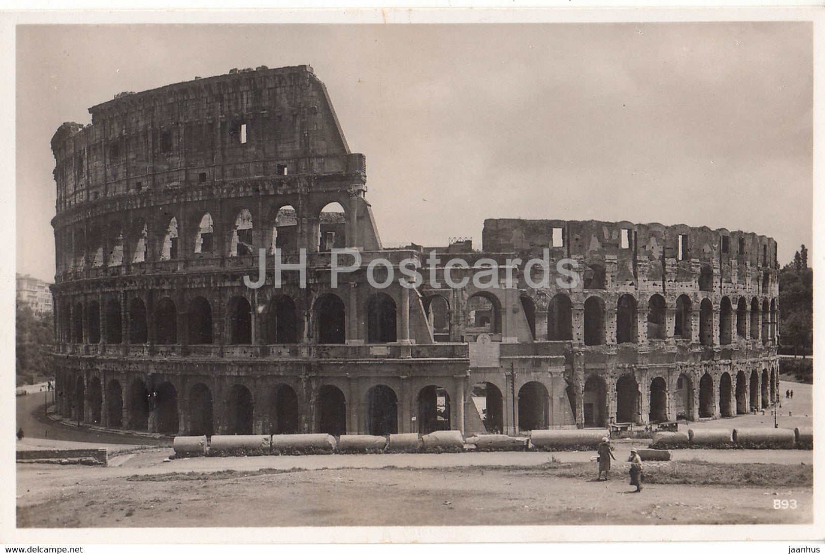 Roma - Rome - Colosseum - 893 - old postcard - Italy - unused - JH Postcards