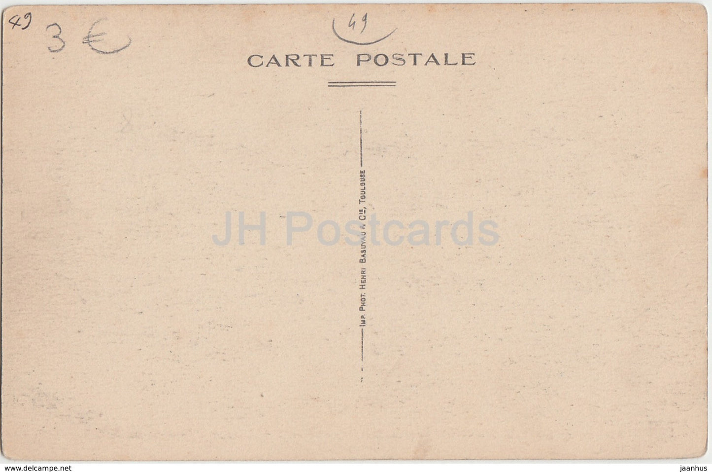 Saint Georges sur Loire - Chateau de Serrant - Cote Midi - castle - old postcard - France - unused