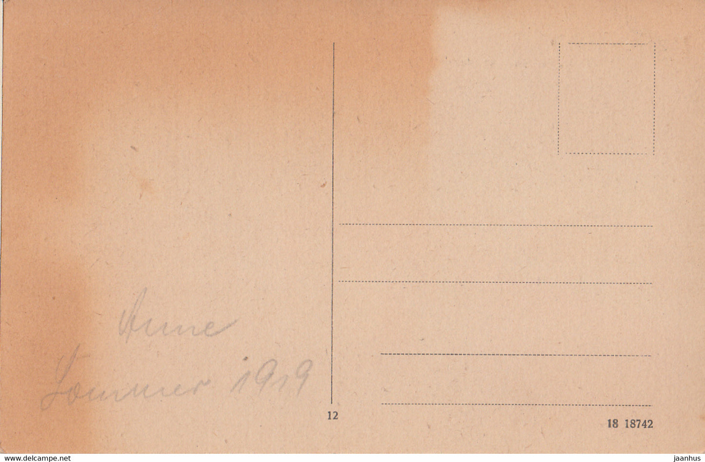 Warnemunde - Mole - Fahrschiff - Einfahrt - old postcard - 1919 - Germany - used