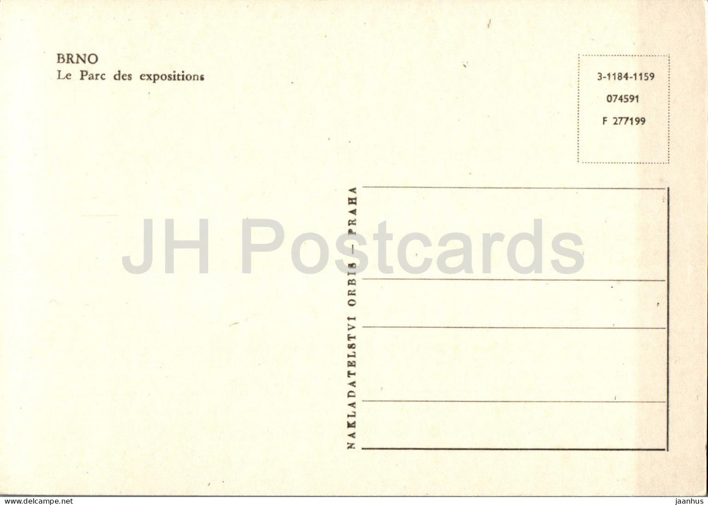 Brünn - Le Parc des expositions - Das Ausstellungszentrum - Tschechische Republik - Tschechoslowakei - unbenutzt