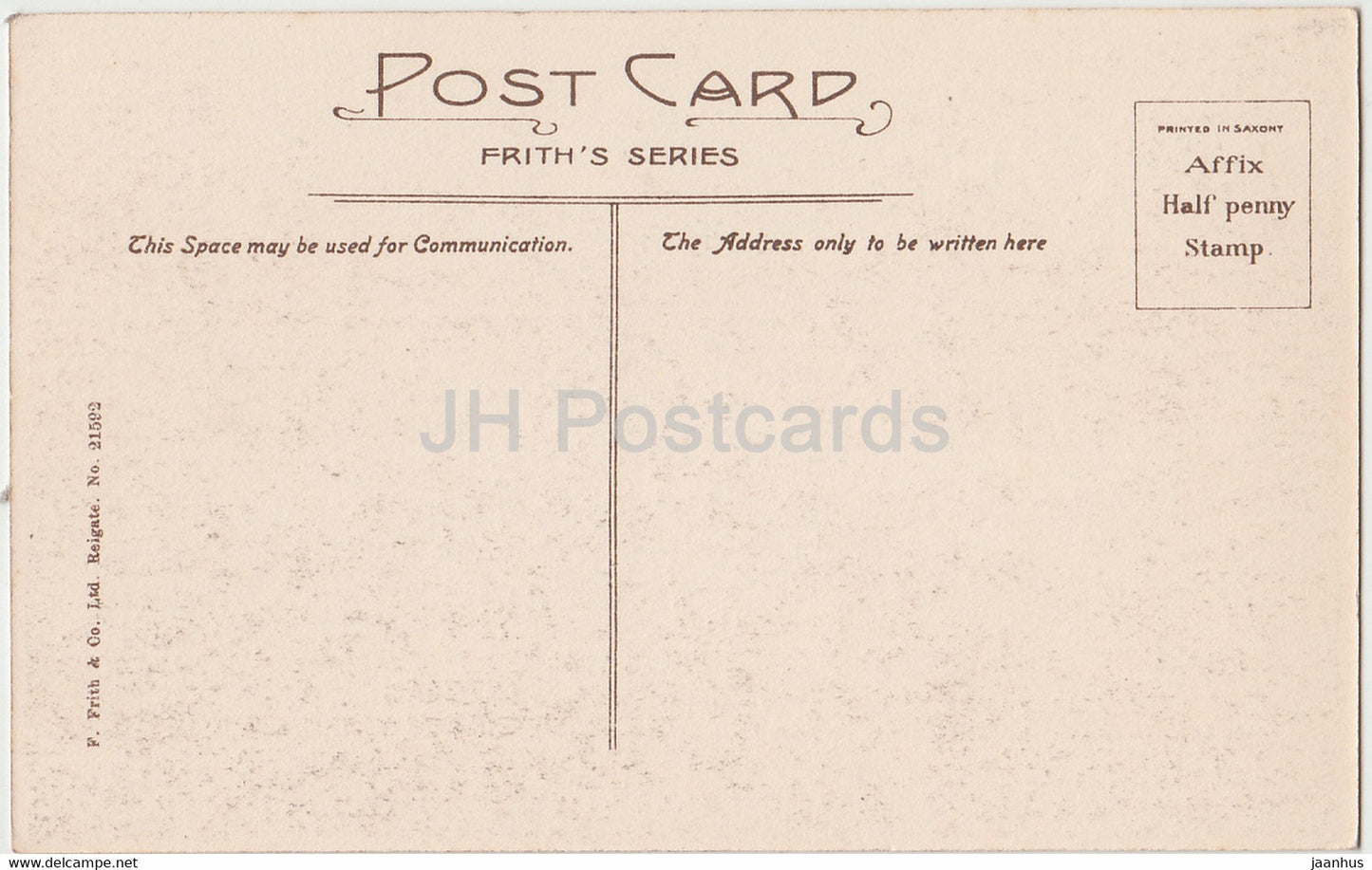Dartmouth Castle und St Petrox Church – 21592 – alte Postkarte – England – Vereinigtes Königreich – unbenutzt