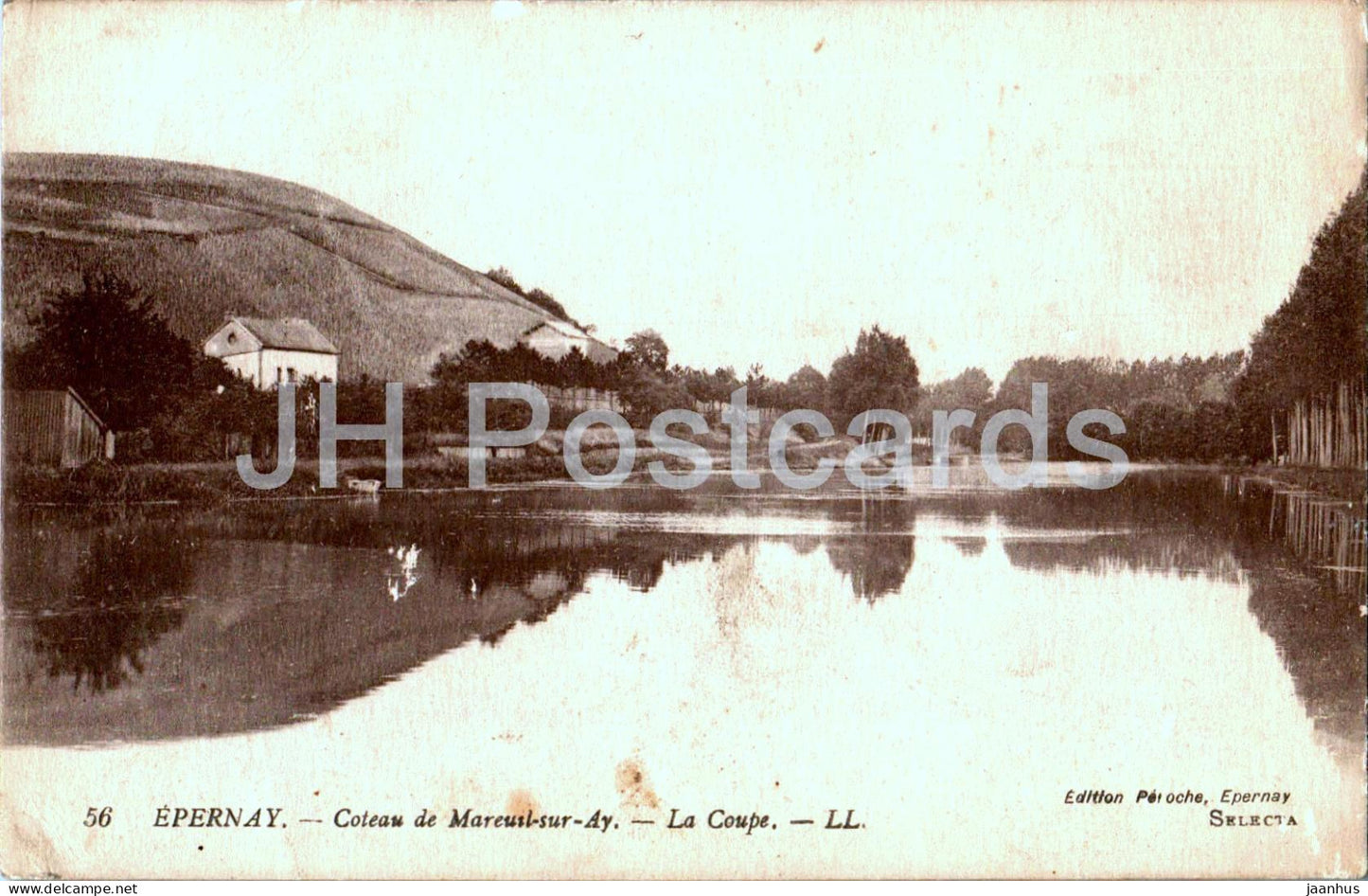 Epernay - Coteau de Mareuil sur Ay - La Coupe - 56 - old postcard - 1917 - France - used - JH Postcards
