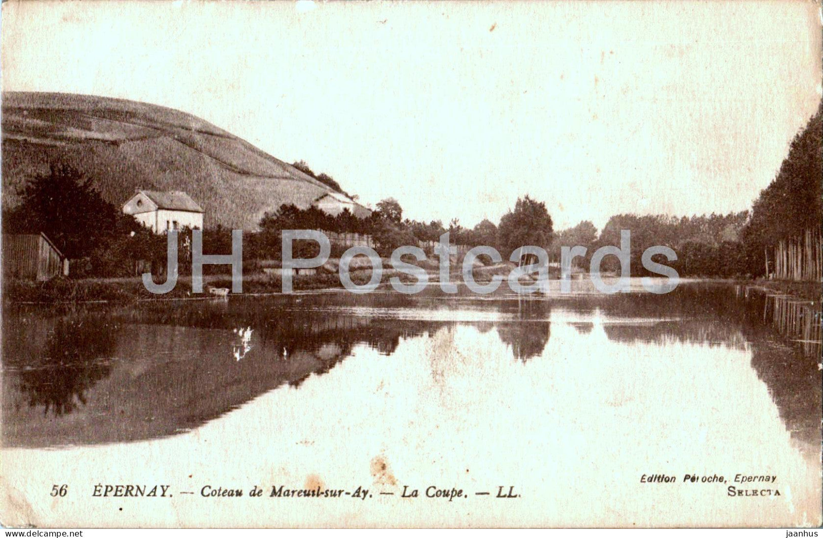 Epernay - Coteau de Mareuil sur Ay - La Coupe - 56 - old postcard - 1917 - France - used - JH Postcards
