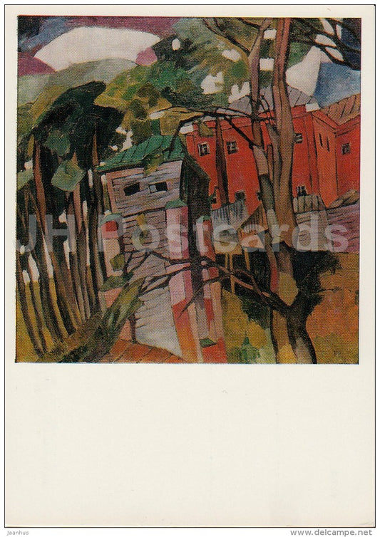 painting  by A. Lentulov - Landscape , 1910 - Russian art - 1974 - Russia USSR - unused - JH Postcards