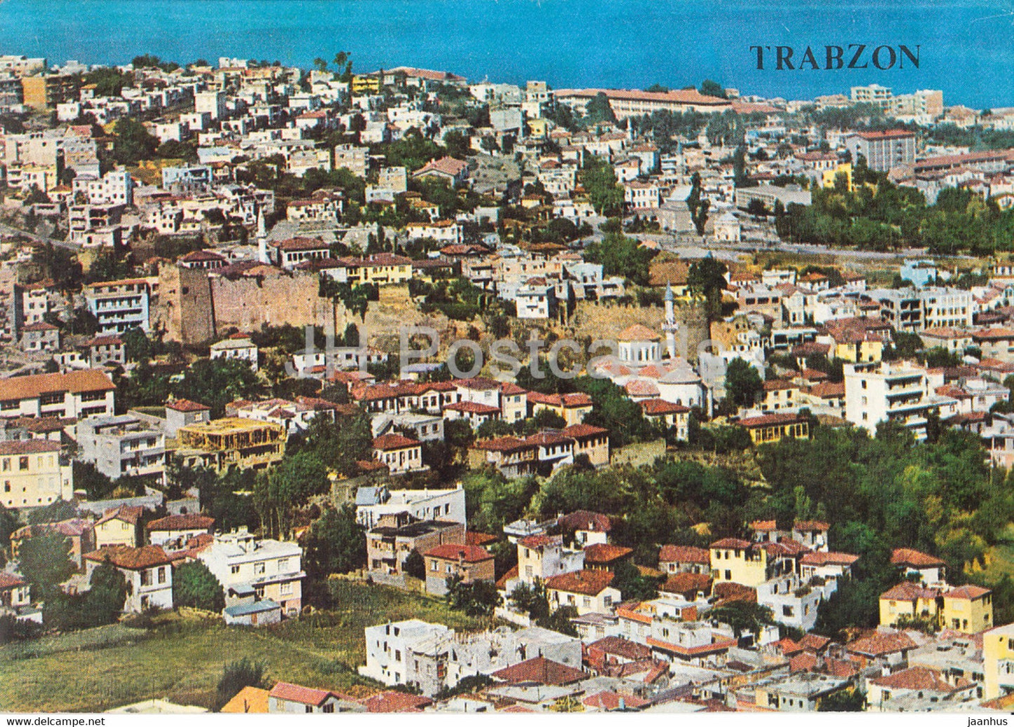 Trabzon - General view of the city from Boztepe - 1987 - Turkey - used - JH Postcards