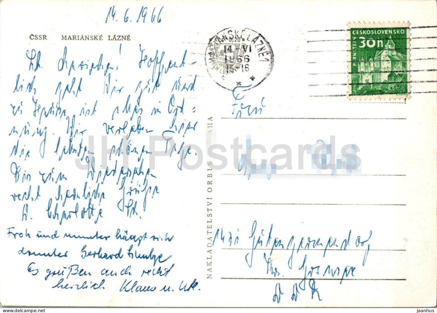 Marianske Lazne - Rudolfuv pramen - Krizovy pramen - multiview - 1966 - Czech Republic - Czechoslovakia - used