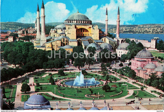 Istanbul - A View from Aya Sofya - Efes Color - Turkey - used - JH Postcards
