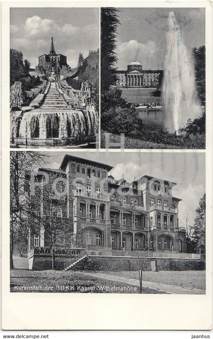 Kuranstalt der BBKK Kassel Wilhelmshohe - Wigandstr 1 - 1958 - Germany - used - JH Postcards