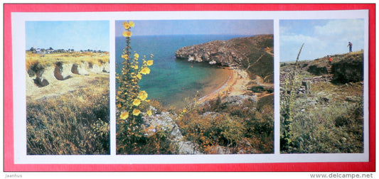 excavations of the necropolis Nymphaion . Ruins . Ilurat - Ancient cities of Crimea - 1984 - Ukraine USSR - unused - JH Postcards