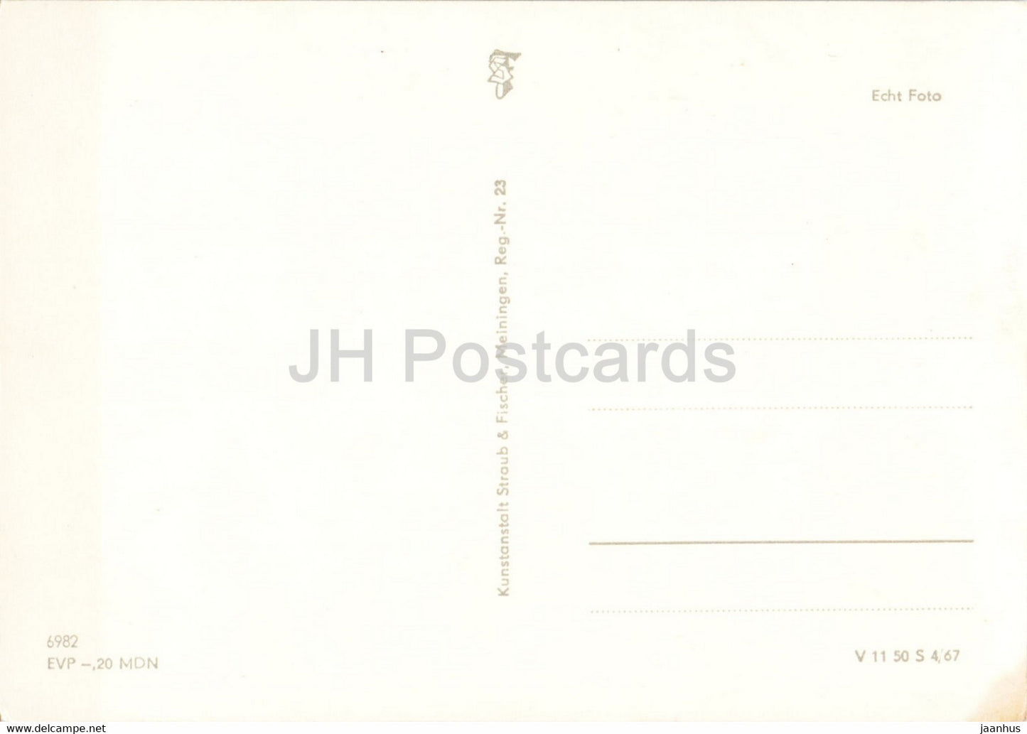 Muhlhausen i Thur - Inneres Frauentor - Rathaushof - Steinweg - Schwimmbad - old postcard - Germany DDR - unused